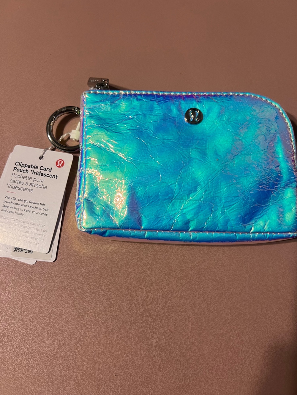 Lululemon Iridescent Clippable Card Pouch